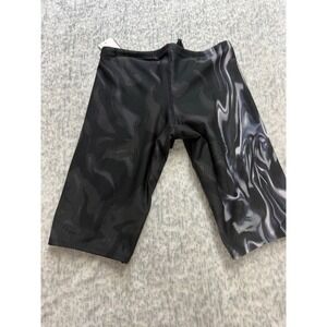 TYR Durafast Elite Mens Jammer Swimsuit Black Camo Marble Size 32 M